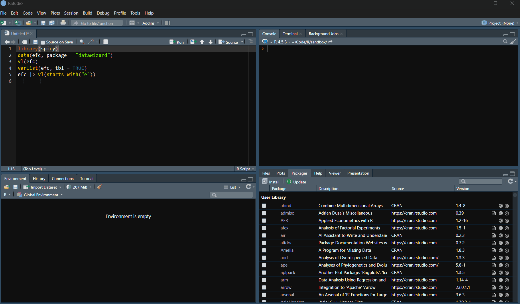 varlist demo with labelled data